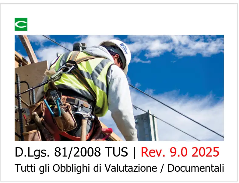 D.Lgs. 81/2008 TUS: Tutti gli Obblighi di Valutazione / Documentali 